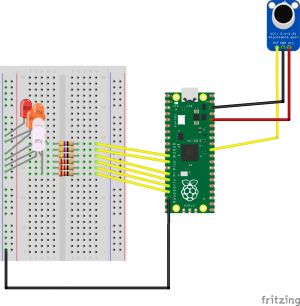 Wiring in Fritzing